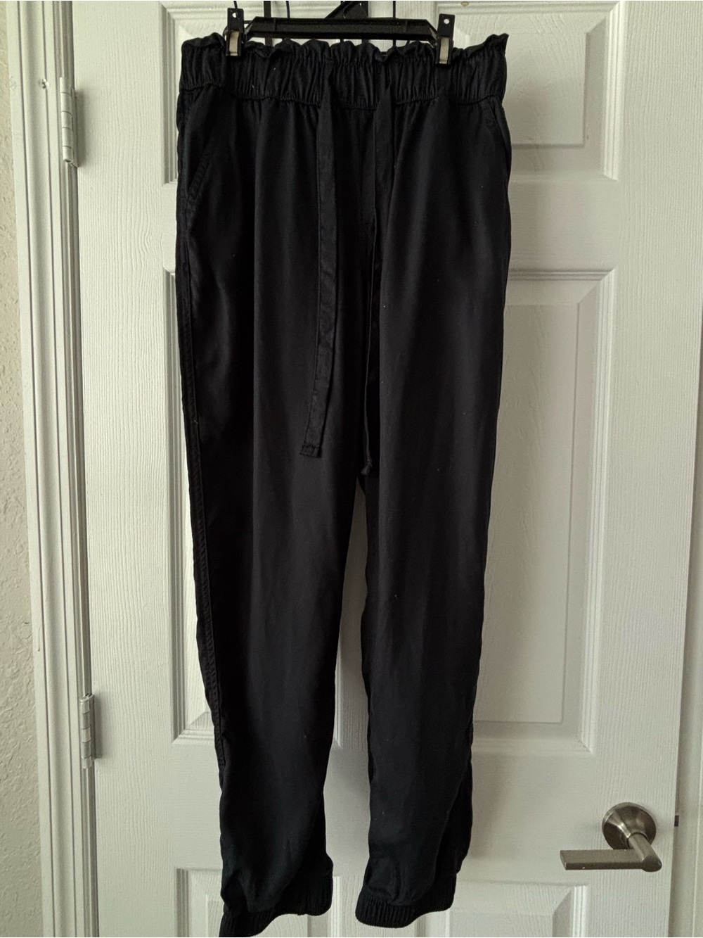 SO Women Size M Black High Rise Drawstring Elastic Waist Jogger Pants